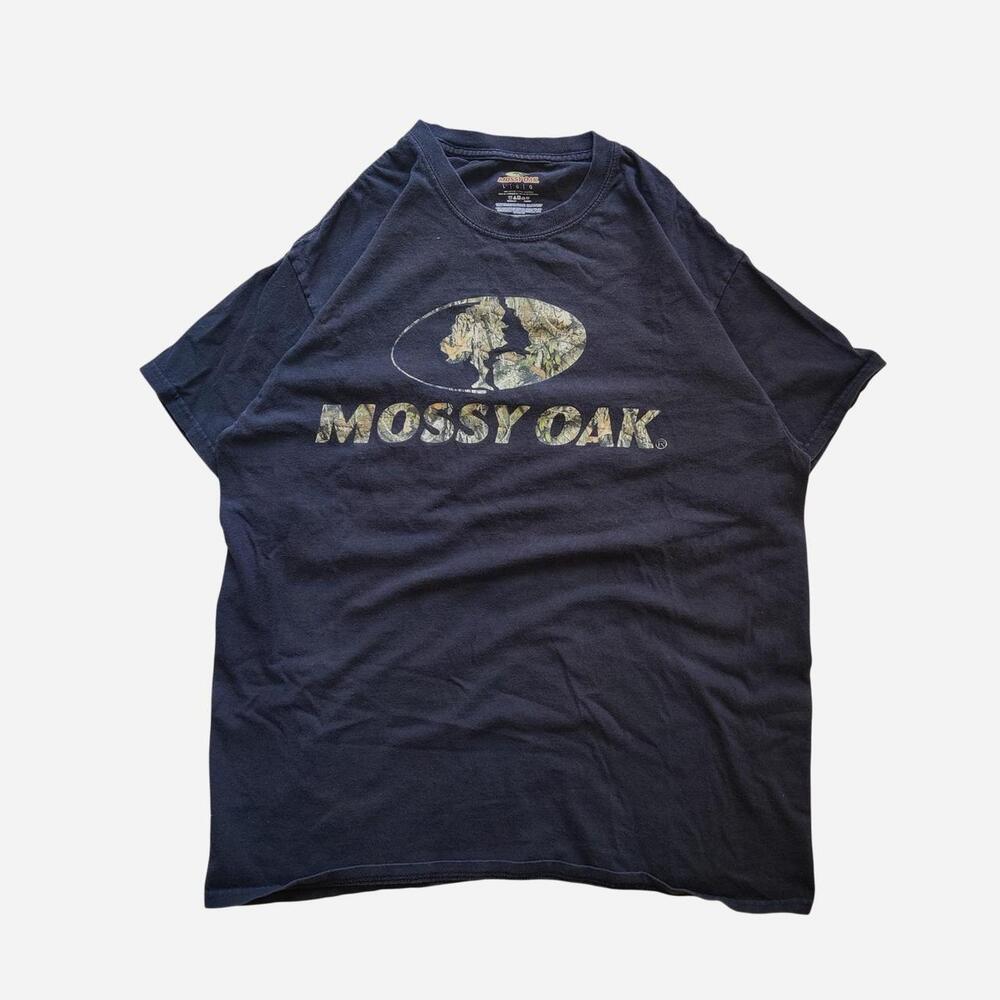 Mossy Oak Camo Cotton Black Washed T-Shirt
